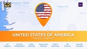 Read more about the article VIDEOHIVE TRAVEL MAP USA – UNITED STATES OF AMERICA