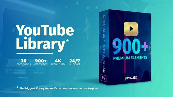 Read more about the article VIDEOHIVE YOUTUBE PACK – TRANSITIONS & ASSETS – PREMIERE PRO