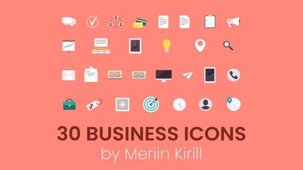 Read more about the article VIDEOHIVE 30 ANIMATED BUSINESS ICONS