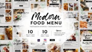 Read more about the article VIDEOHIVE MODERN FOOD MENU INSTAGRAM STORIES