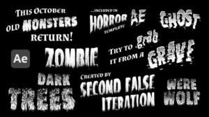 Read more about the article VIDEOHIVE MONSTERS – RETRO HORROR TITLES