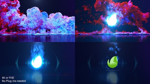 VIDEOHIVE COLOR SMOKE EXPLOSION LOGO - Adobe After Effects Templates