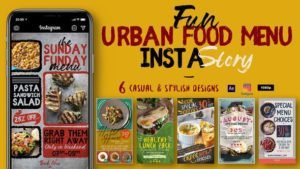 Read more about the article VIDEOHIVE FUN URBAN FOOD MENU INSTAGRAM STORIES