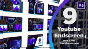 Read more about the article VIDEOHIVE YOUTUBE END SCREENS 9+5