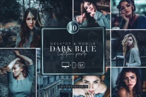 Read more about the article CreativeMarket – DARK BLUE – Lightroom Presets 6015455