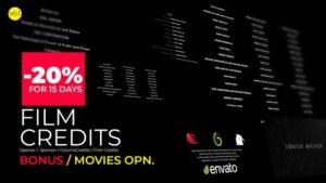 Read more about the article Videohive Film Credits And Movies Opener
