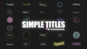 Read more about the article VIDEOHIVE SIMPLE TITLES 31837015