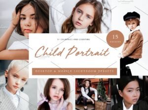 Read more about the article CreativeMarket – 15x Lightroom Presets Child Portrait 6071334