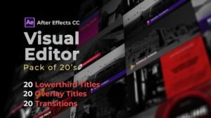 Read more about the article Videohive visual editor pack of 20s – after effects version