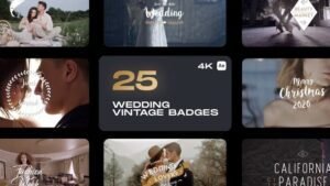 Read more about the article Wedding Vintage Badges After Effects Project