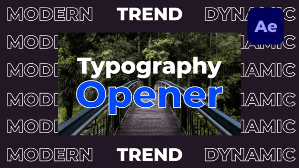 After Effects Templates Free Download - Dynamic Fast Typography Opener 34034375 Videohive