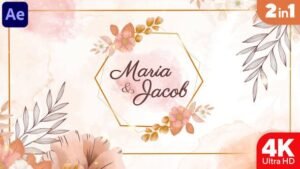 After Effects Templates Free Download - Watercolor Wedding Invitation 34305109 Videohive