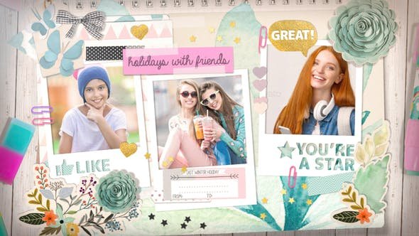 After Effects Templates Free Download - Family Memories Kids Photo Album 32142085 Videohive