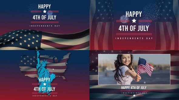 After Effects Templates Free Download - Patriotic Titles for Social Media 27531565 Videohive