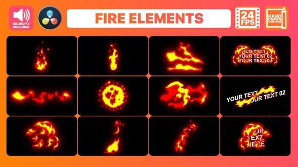 Read more about the article Hand Drawn Fire Elements Pack Videohive 34000216
