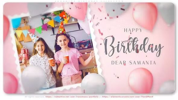 Read more about the article Samantha Birthday Slideshow 36180836 Videohive 