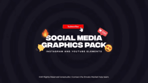 Instagram and Youtube Elements Pack