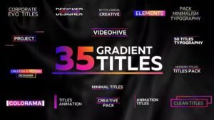 Read more about the article Minimal Gradient Titles 35982965 Videohive