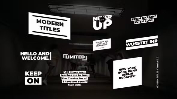 You are currently viewing Modern Titles 3.0 36759527 Videohive