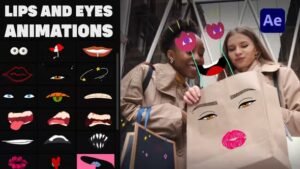Lips And Eyes Mask Stickers 37300814 Videohive-min