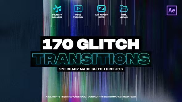 Read more about the article 170 Glitch Transitions 37251245 Videohive