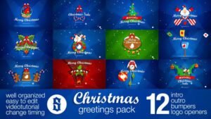 Christmas Pack Intro - Outro - Logo Openers 13553386 Videohive