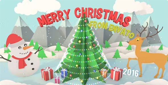 Christmas Pop Up Card 14020447 Videohive