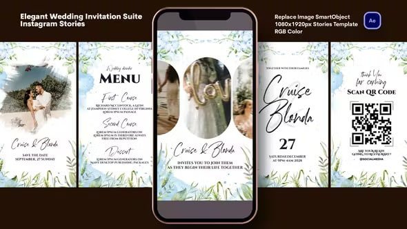 Read more about the article Elegant Wedding Invitation Suite 44038016 Videohive