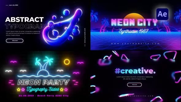 Read more about the article Neon Retro Typography 45506392 Videohive