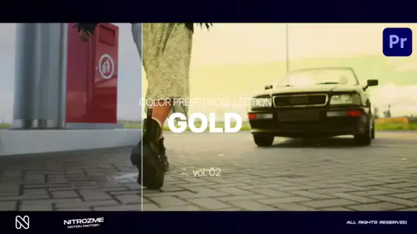 Gold LUT Collection for Premiere Pro 47632790 Videohive