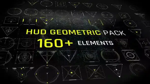 HUD Elements Geometric Pack 44023325 Videohive