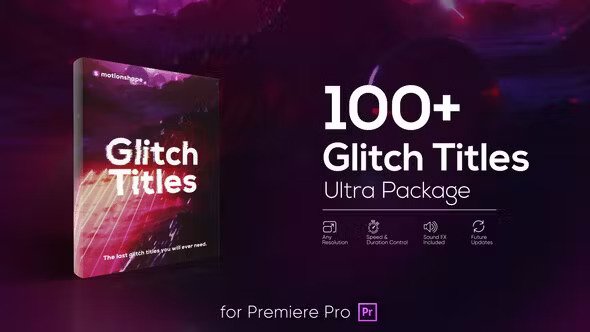 Glitch Titles Pack for Premiere Pro 25930447 Videohive