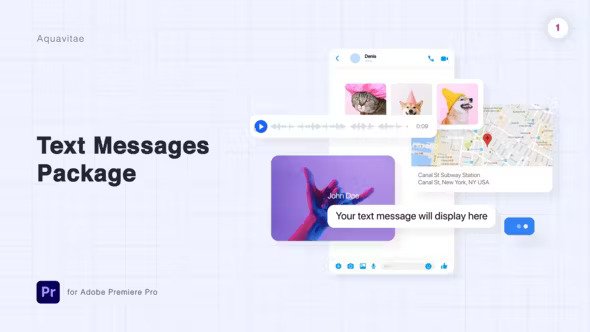 Text Messages Package MOGRT for Premiere Pro 27957120 Videohive