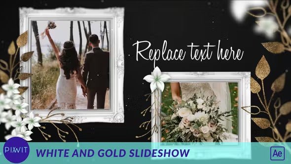 White and Gold Slideshow 40473618 Videohive