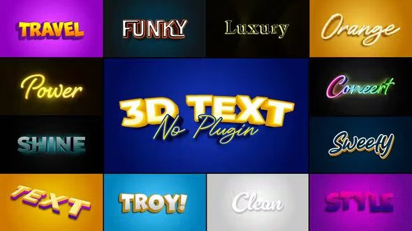 3D Text Effects 49680322 Videohive