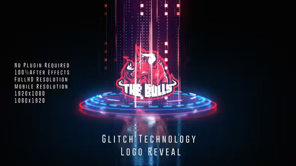Glitch Technology Logo Reveal 50129887 Videohive