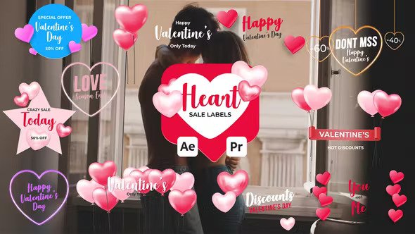 Heart Sale Labels 51341570 Videohive