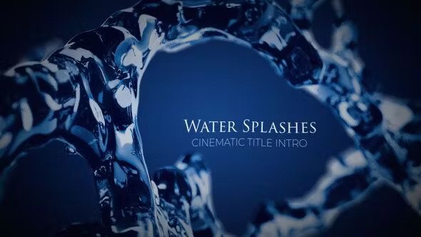 Water Splashes Cinematic Intro 50715112 Videohive
